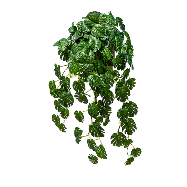 Boston Fern Artificial Hanging Plant Bush Green Fronds Home Garden Decor