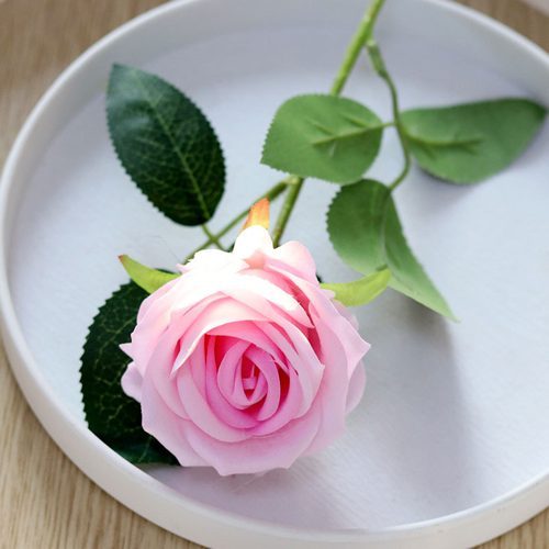 FSARCAN Single-Bloom Velvet Rose — Light Pink