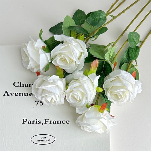 FSARCAN Single-Bloom Rose — White