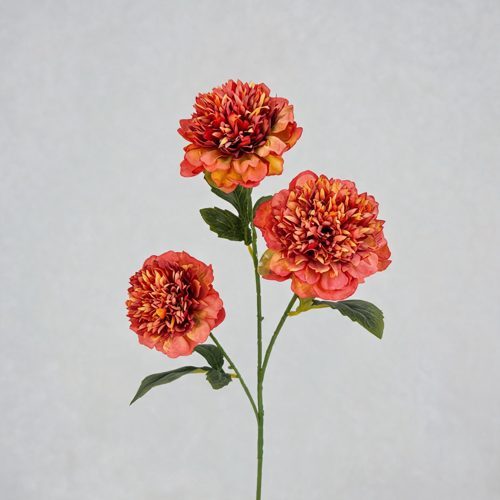 FSARCAN 3-Bloom Pomegranate-Style Peony — Orange