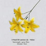 FSARCAN 3-Bloom Lily — Yellow