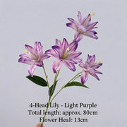FSARCAN 4-Bloom Double Lily — Light Purple