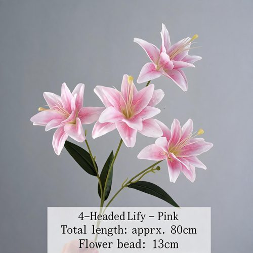 FSARCAN 4-Bloom Double Lily — Pink