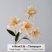 FSARCAN 4-Bloom Double Lily — Champagne