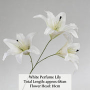 FSARCAN 3-Bloom Oriental-Style Lily — White
