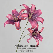FSARCAN 3-Bloom Oriental-Style Lily — Purple Red