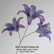FSARCAN 3-Bloom Oriental-Style Lily — Blue Purple