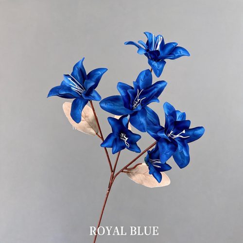 FSARCAN 6-Bloom Double Lily — Royal Blue
