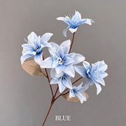 FSARCAN 6-Bloom Double Lily — Light Blue