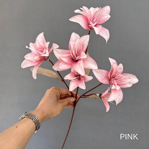 FSARCAN 6-Bloom Double Lily — Pink