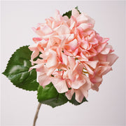 Rosa claro — Hortensia artificial de pétalos rizados — 63 cm