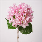 Rosa violáceo — Hortensia artificial de pétalos rizados — 63 cm