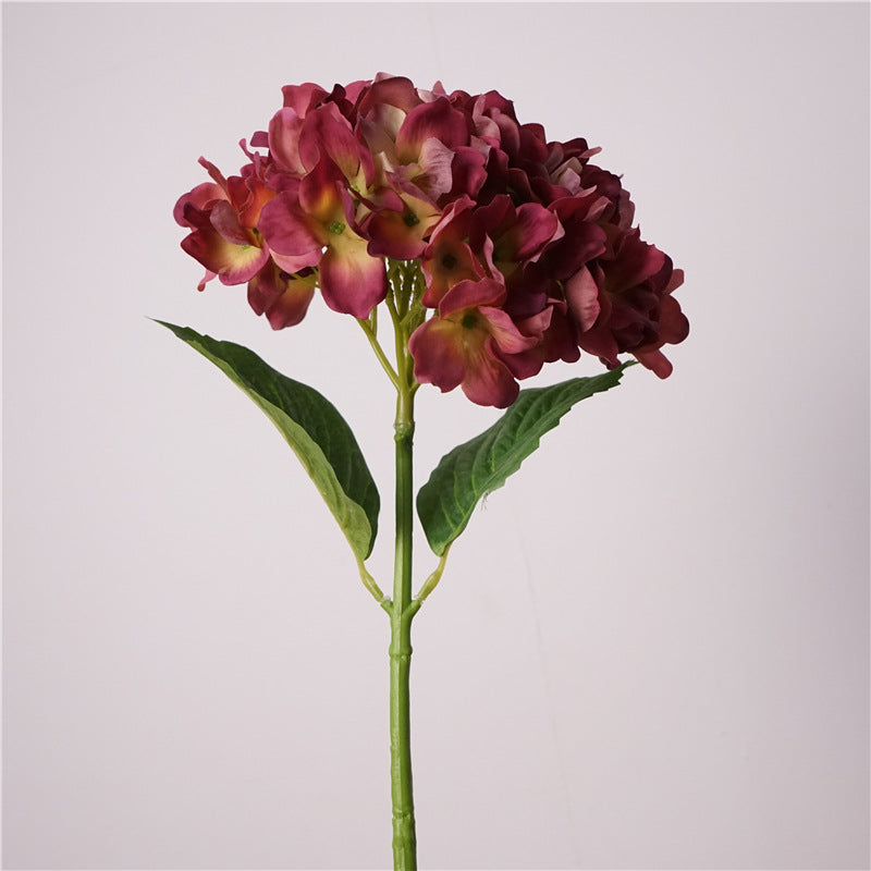 Rojo oscuro — Hortensia artificial Bebe — 47 cm