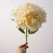 Amarillo crema — Hortensia artificial Bebe — 47 cm