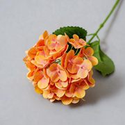 Naranja — Vara de hortensia artificial — 61 cm