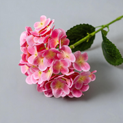 Rosa intenso — Vara de hortensia artificial — 61 cm