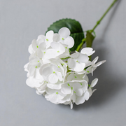 Blanco — Vara de hortensia artificial — 61 cm