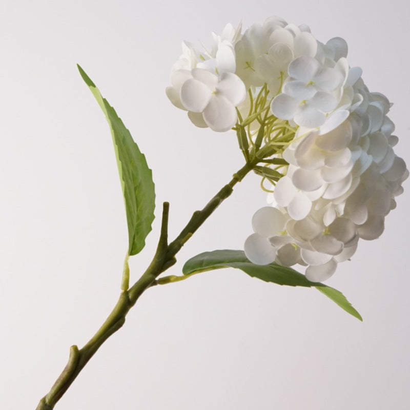 Blanco — Hortensia artificial Aisha — 49 cm