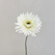 Blanco — Gerbera artificial — 43 cm