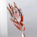 Vintage American Protea 인공 꽃 | Rustic Flocked 스템 홈 데코