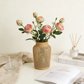 Newly Designed Artificial Rose Single Long Stem Silk Faux Flowers Rose