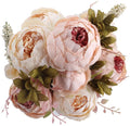 Centerpiece Flower Preserved Blue Champagne Purple Pink Artificial Peony