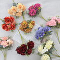Cheap Selling Artificial 9 Heads Small Peony Small Silk Flower Bouquet