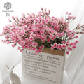 Wild Cosmos Artificial Flower Stem Pink Daisy-Like Bloom Garden Decor