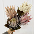 Retro 72cm Large Flocked King Protea | Extra-Long Stem Statement Flower