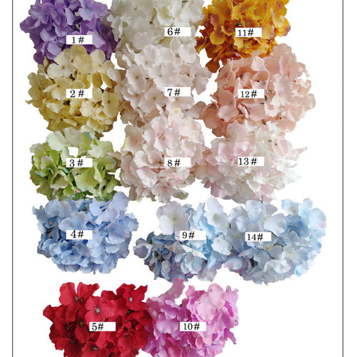 54 Triangle Petals Good Quality Big Size Silk Hydrangea Flower Heads