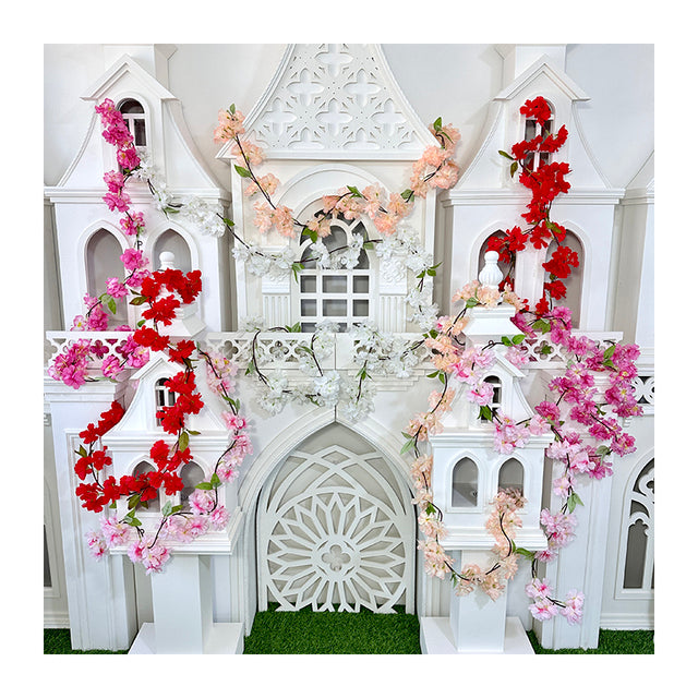 Artificial Cherry Blossom Branches Silk Sakura for Wedding Flower Decor