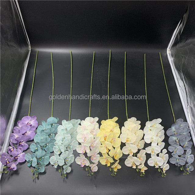 QSLH Ti231 Silk Artificial Orchids 105 cm Long Stem Phalaenopsis