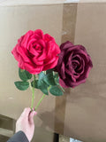 Wholesale Artificial Flowers Silk Rose Flower 11cm Red Rose Single Stem