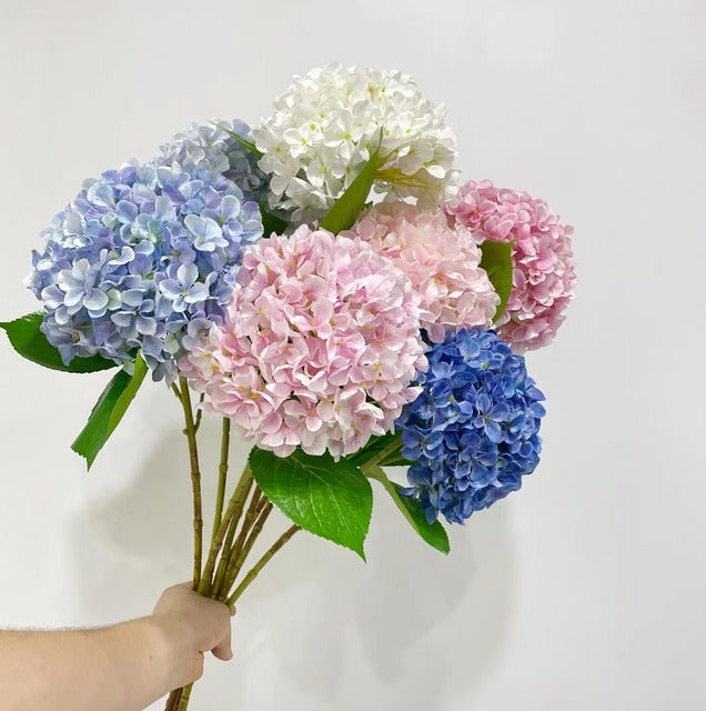 YOPIN-3501 Artificial Silk Hydrangea Flower Real Touch Wedding Decoration