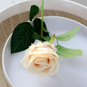 FSARCAN Single-Bloom Velvet Rose — Champagne