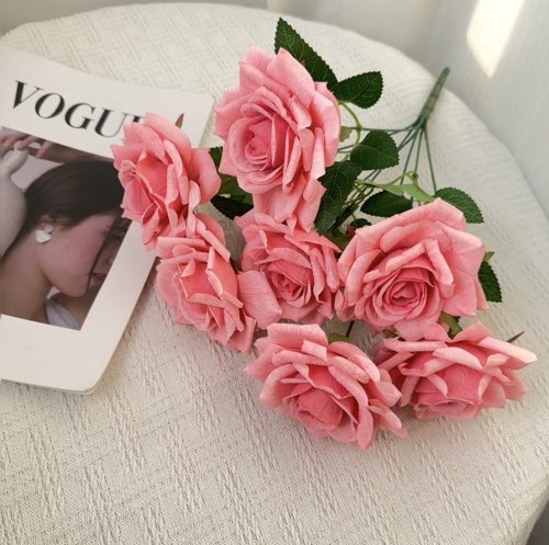 FSARCAN 7-Bloom Vintage Rose — Deep Pink