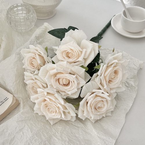 FSARCAN 7-Bloom Vintage Rose — White