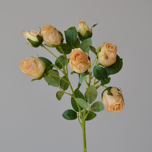 FSARCAN 7-Bloom Antique-Edge Rose — Autumn Yellow