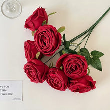 FSARCAN 7-Bloom Empress Rose — Bright Red