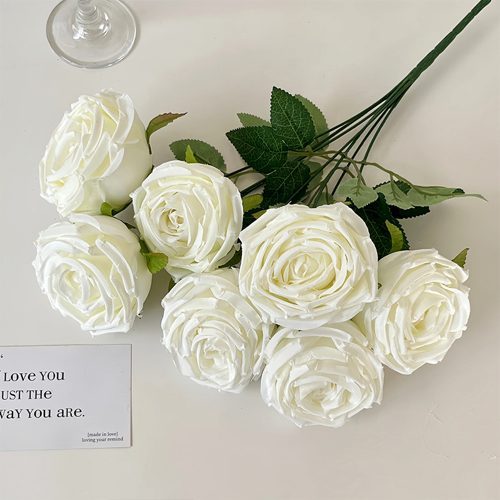 FSARCAN 7-Bloom Empress Rose — White
