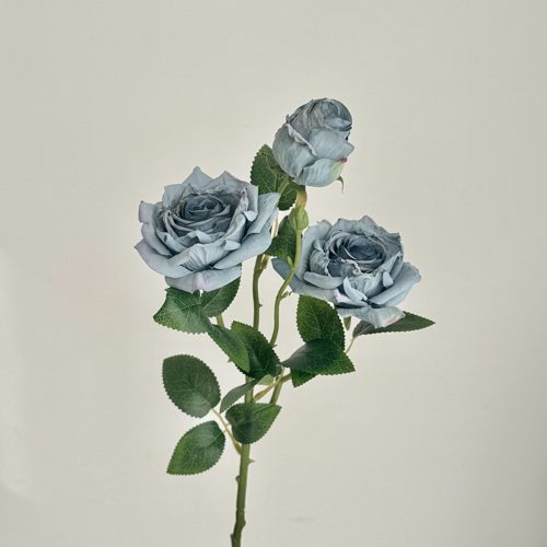FSARCAN 3-Bloom Antique-Edge Rose — Blue