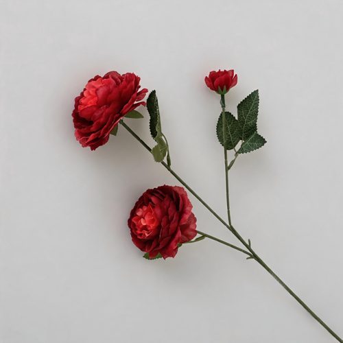 FSARCAN 3-Bloom Ranunculus — Red