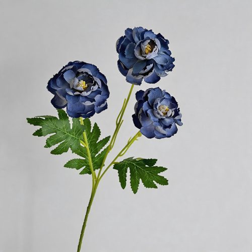 FSARCAN 3-Bloom Petite Peony — Misty Blue
