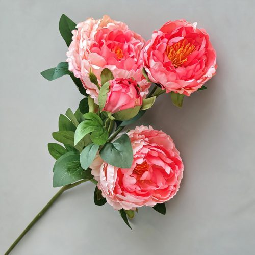 FSARCAN 4-Bloom Peony — Pink Center