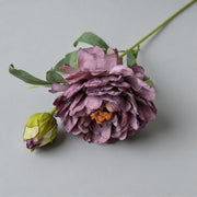 FSARCAN Antique-Edge Peony — Black Purple