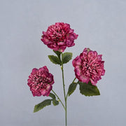 FSARCAN 3-Bloom Pomegranate-Style Peony — Rose Red
