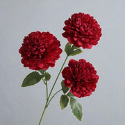 FSARCAN 3-Bloom Pomegranate-Style Peony — Red
