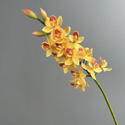 FSARCAN Real-Touch Soft Rubber Cymbidium — Yellow