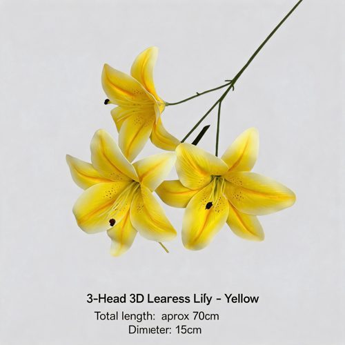 FSARCAN 3-Bloom Lily — Yellow