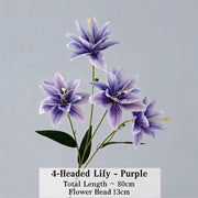 FSARCAN 4-Bloom Double Lily — Purple